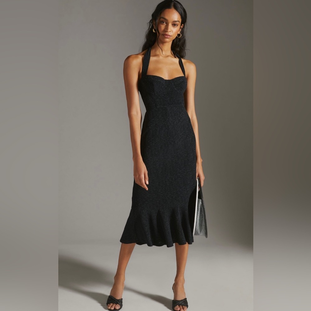 Hutch Halter Corset Midi Dress
